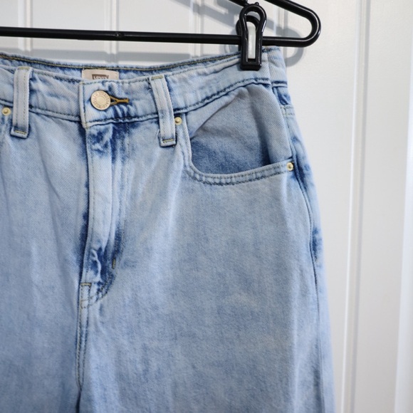 Levi's X Deepika Padukone Straight Fit Jeans Light Indigo Wash Womens Size 28 - Picture 5 of 11